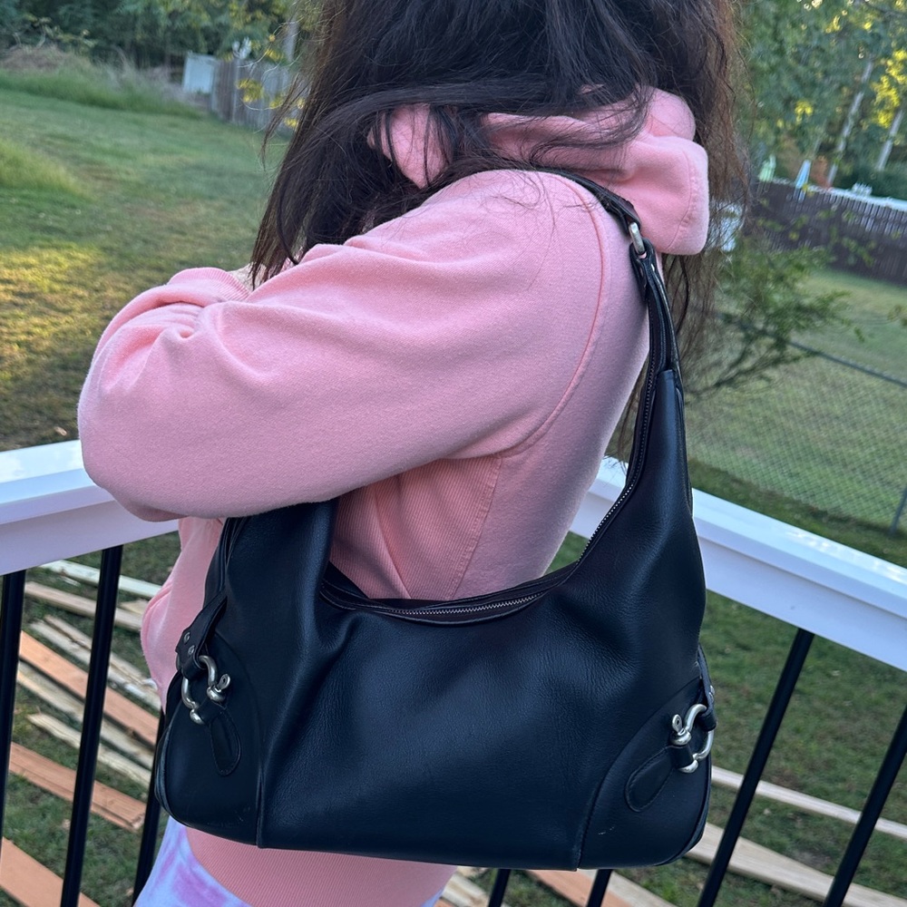 Burberry Black Leather Hobo Bag - Picture 8 of 16